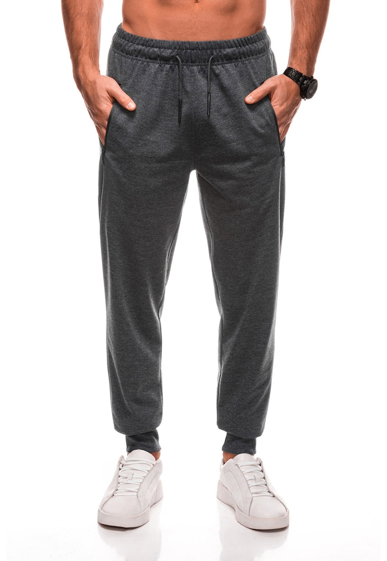 Pantaloni de trening cu buzunare cu fermoar