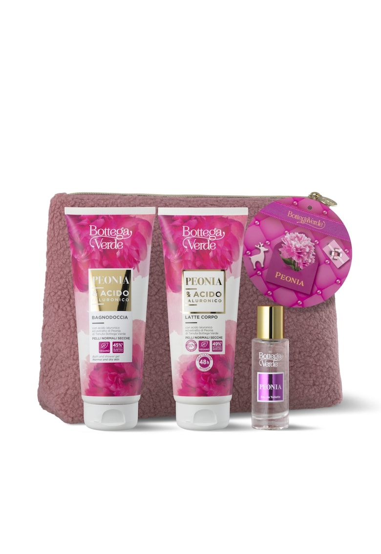 Set cadou ingrijire corp - Peonia e Acido ialuronico - 2x200 ML - 30 ML -