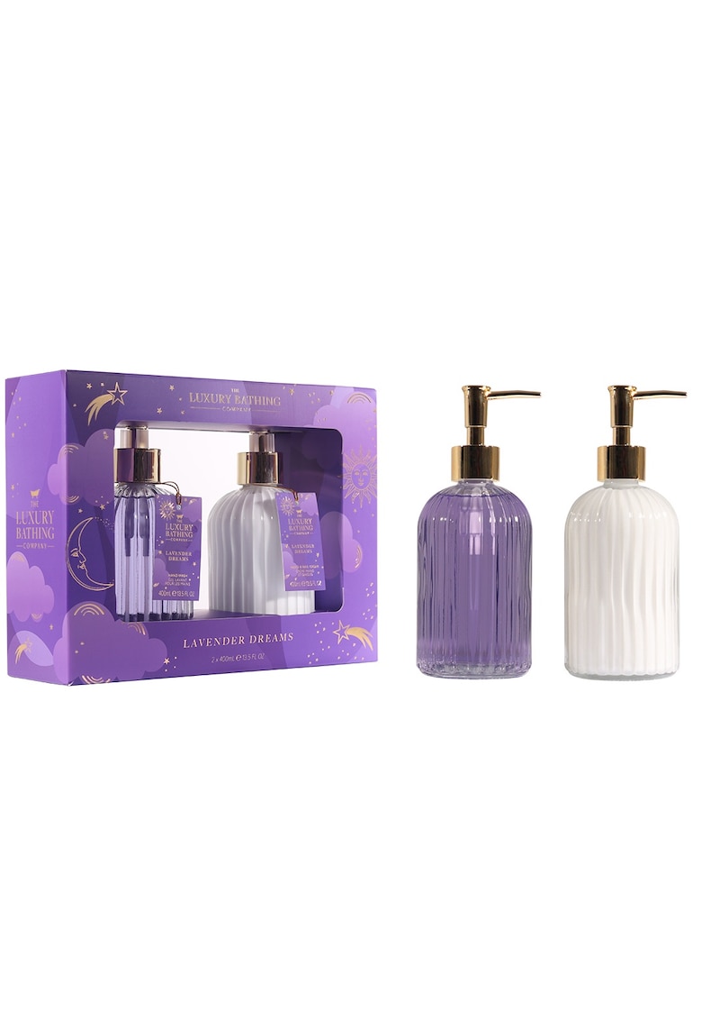 Set Cadou Heavenly Hands - Lavender - Sapun Lichid - Crema Maini si Unghii - 2 x 400 ml