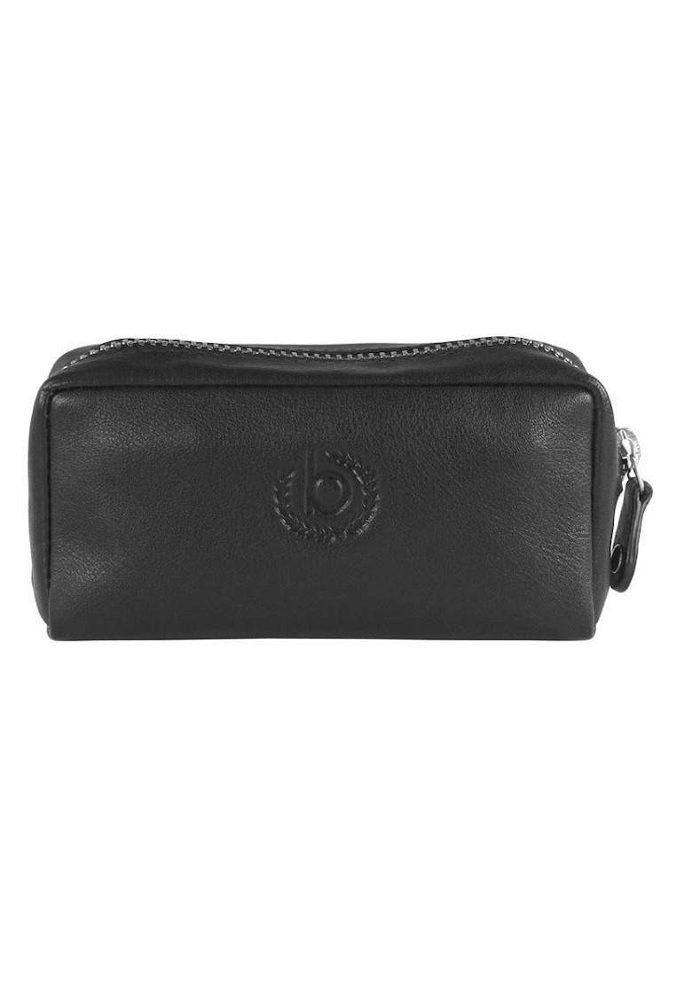 Portofel portchei  Simbiosi - Piele naturala - 12 x 7 cm - Negru