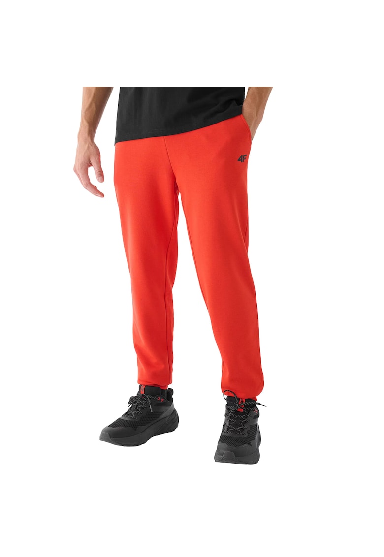 Pantaloni sport barbati bumbac/poliester - rosu