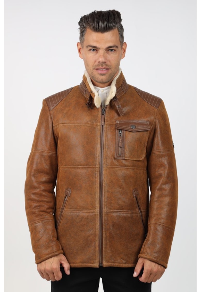 Cojoc de Barbati din Blana de Miel - Model Florin
