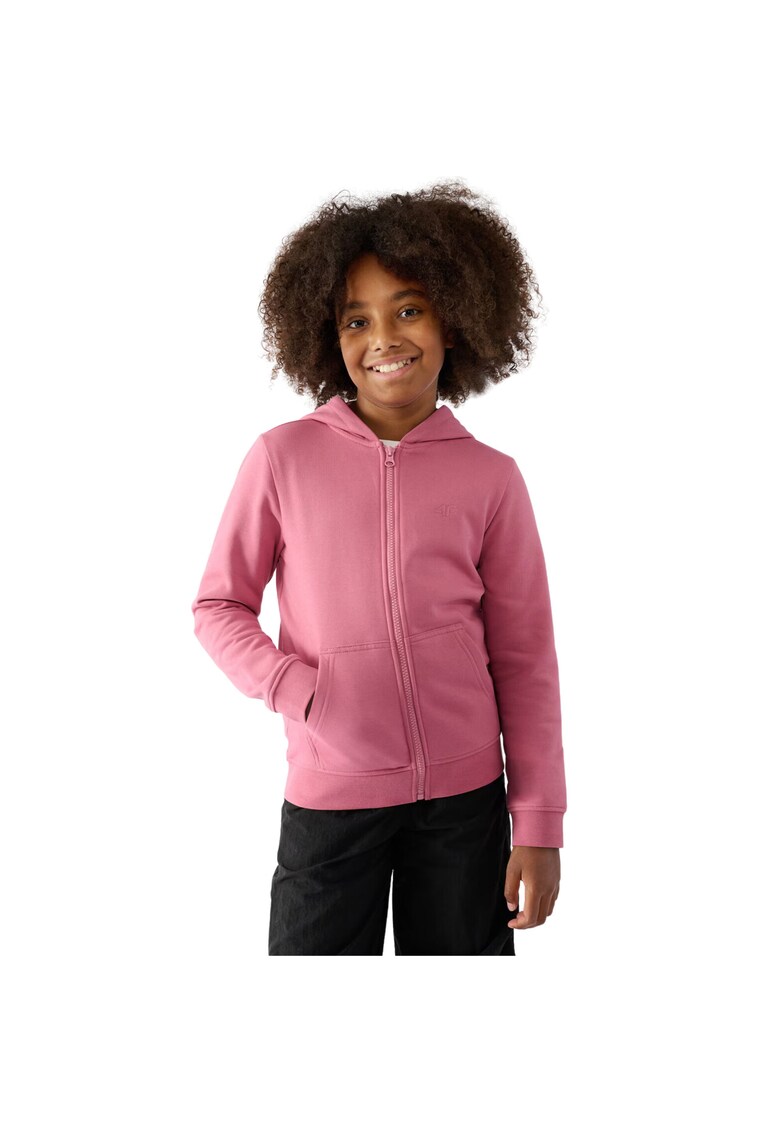 Hanorac sport fete - Bumbac/Poliester - Roz