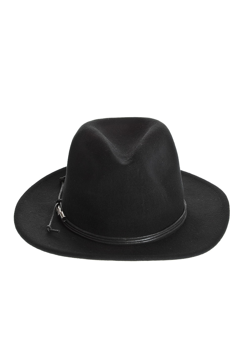 Palarie fedora cu snur negru