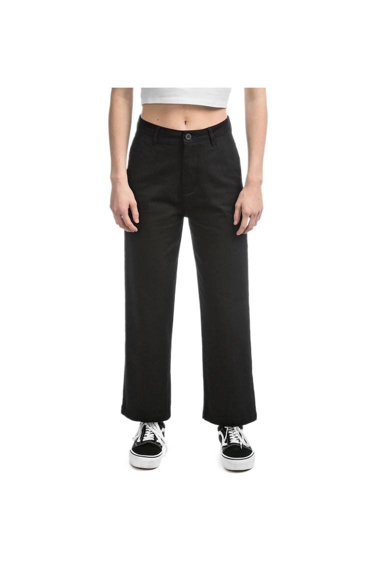 Pantaloni dama - Bumbac - Negru -