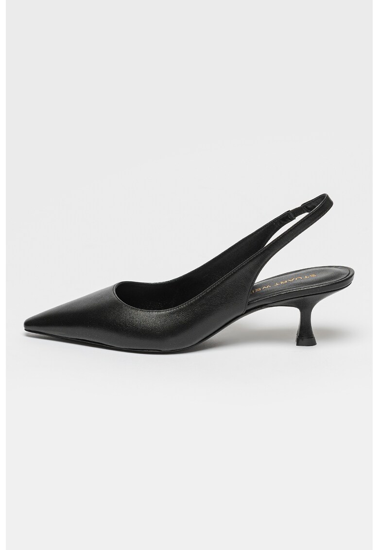 Pantofi slingback de piele Naomi 50 - Negru