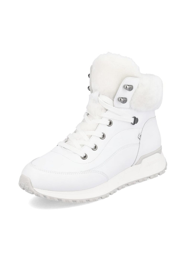 Ghete dama Evolution - piele naturala - alb - Alb