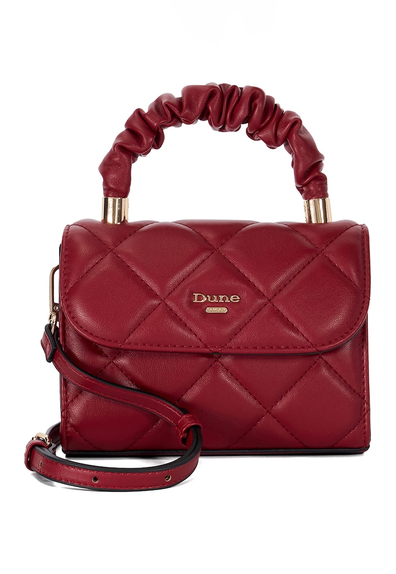 Geanta din piele ecologica cu maner si aspect matlasat Delight