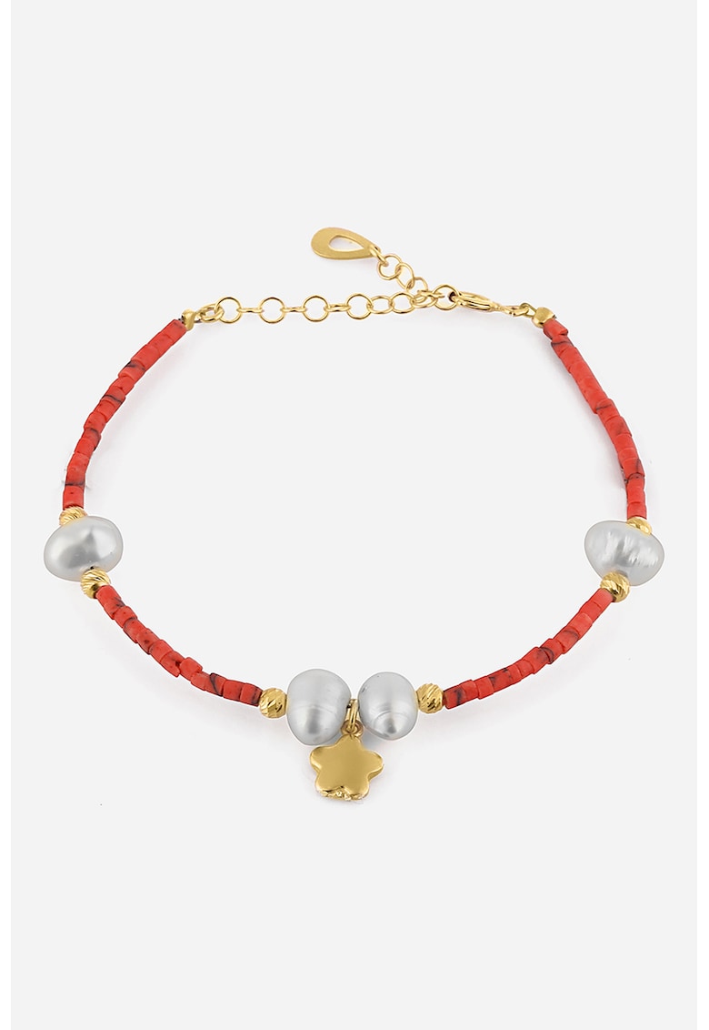 Bratara de argint cu coral Bratara de argint cu coral