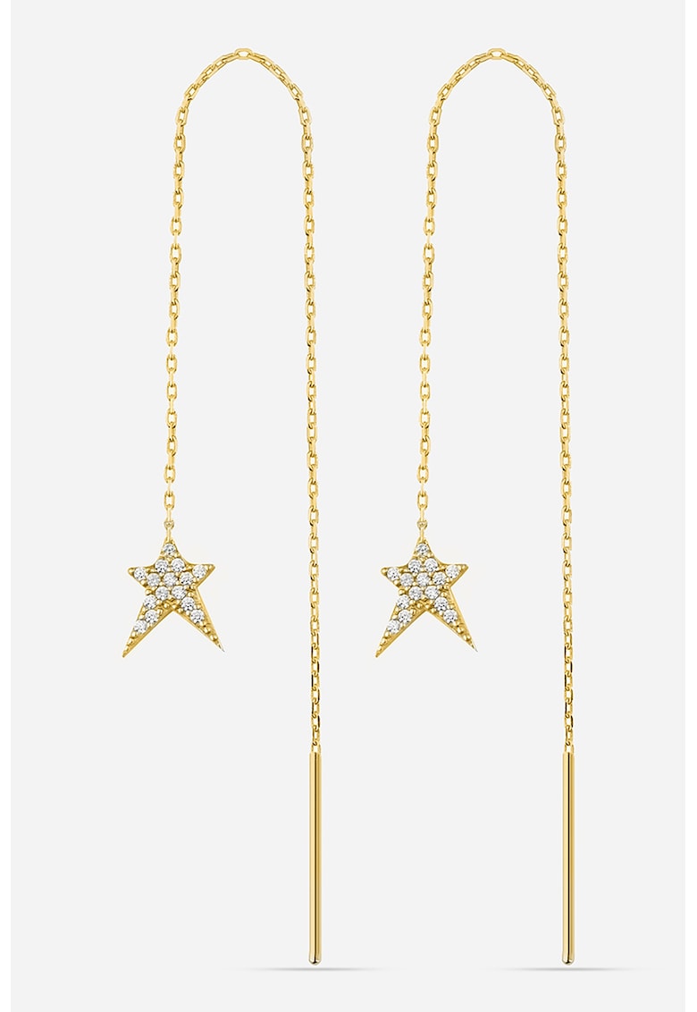 Cercei de argint in forma de stea