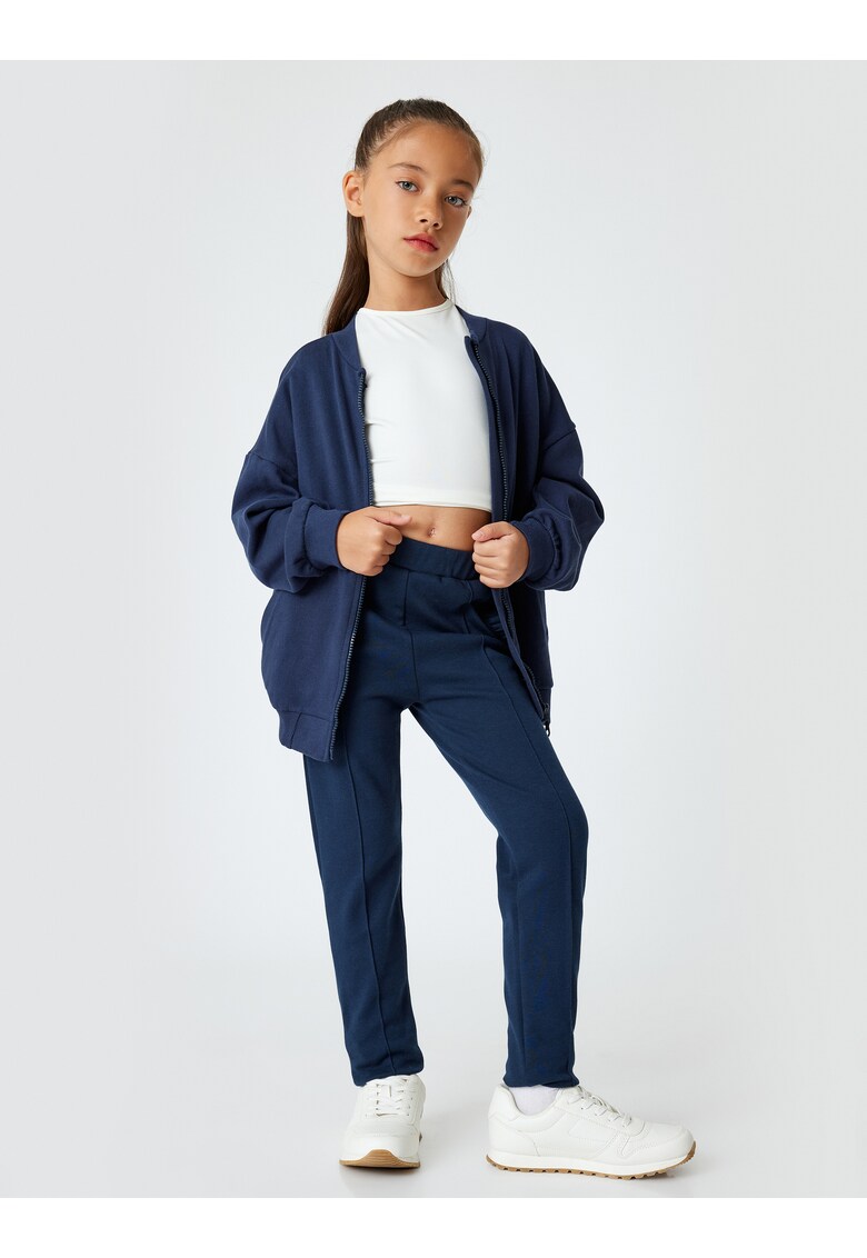 Bluza de trening din bumbac cu fermoar