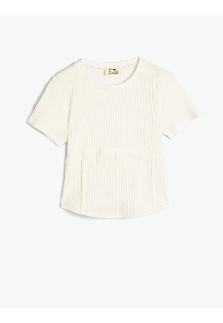 Tricou striat din amestec de bumbac