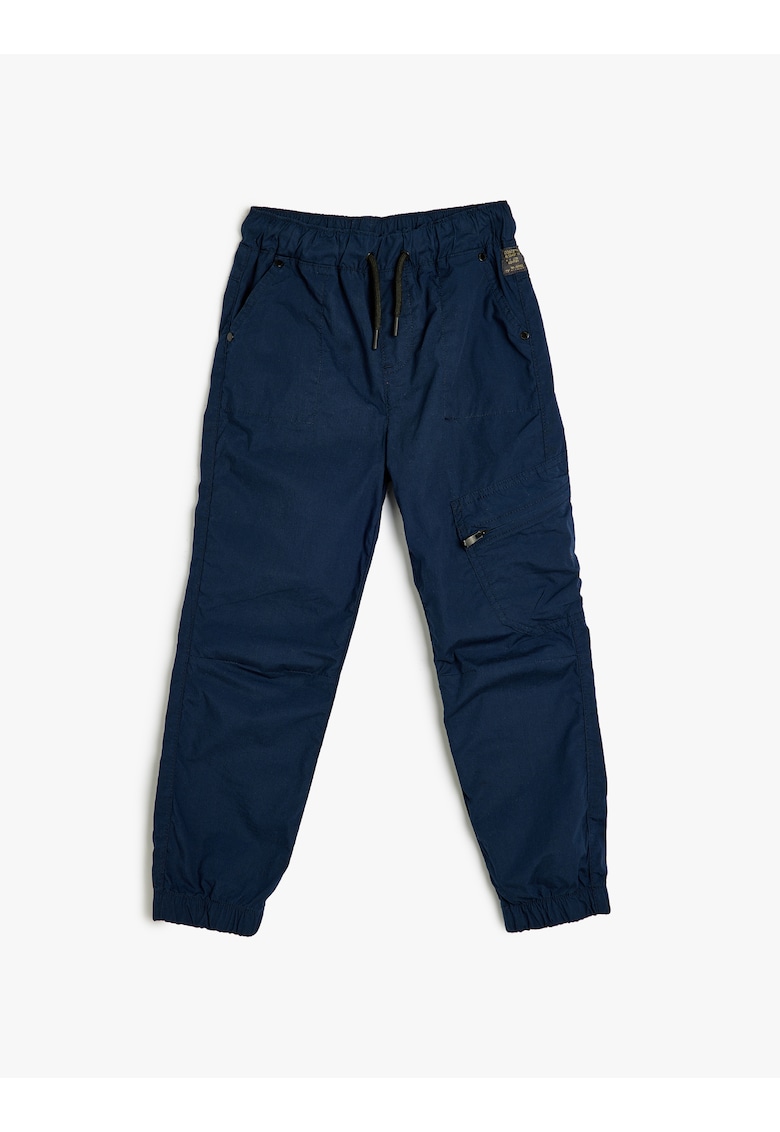 Pantaloni cu snur si buzunare oblice