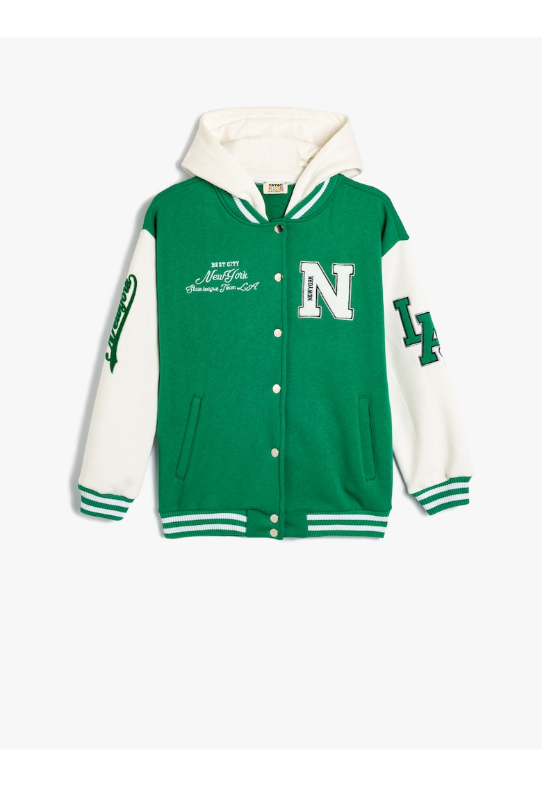 Jacheta bomber cu gluga