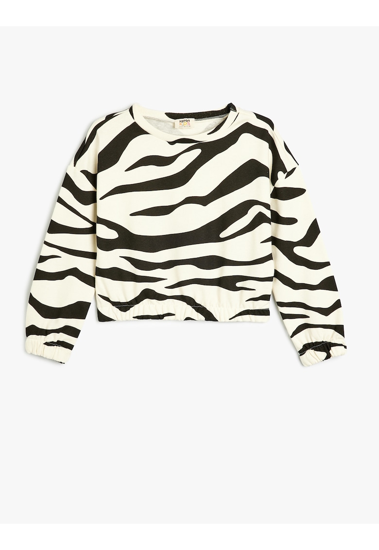 Bluza de trening cu model animal print