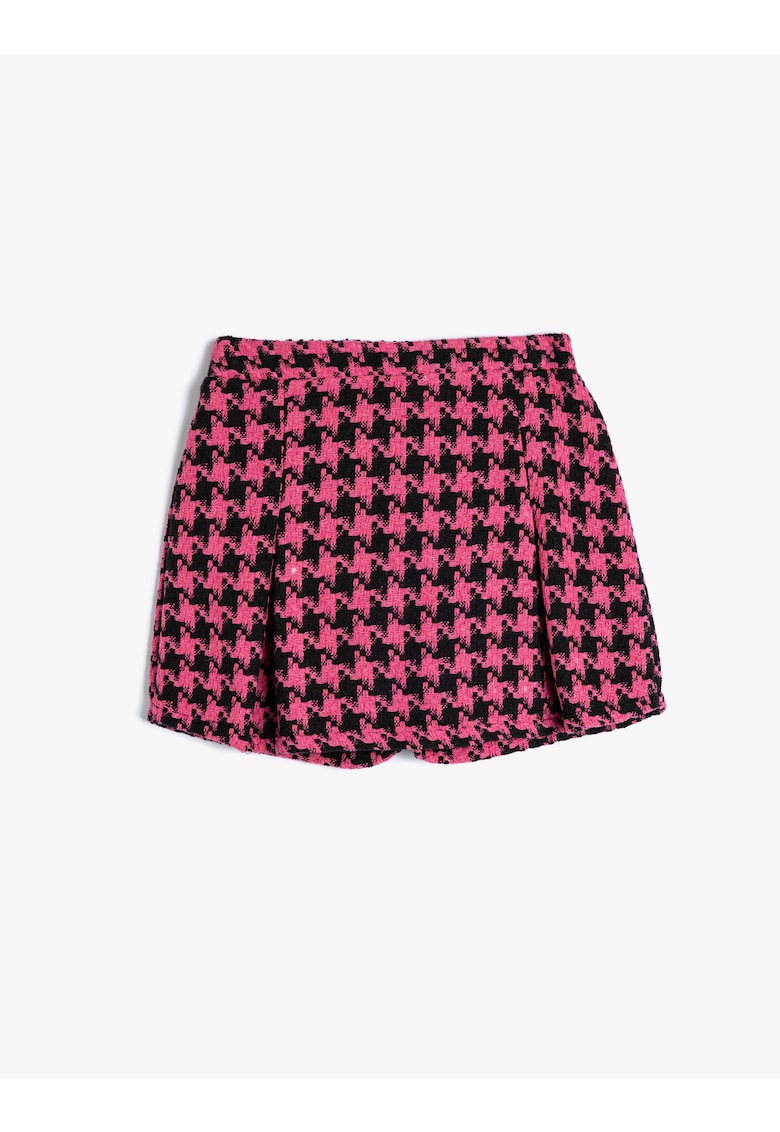 Fusta-pantalon cu model si talie elastica