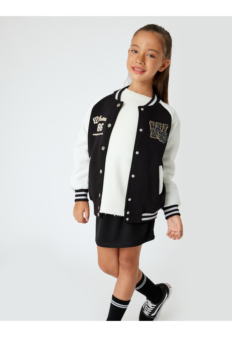 Jacheta bomber cu maneci raglan