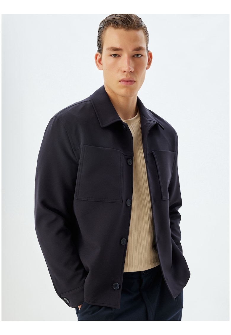 Jacheta-camasa cu buzunare pe piept