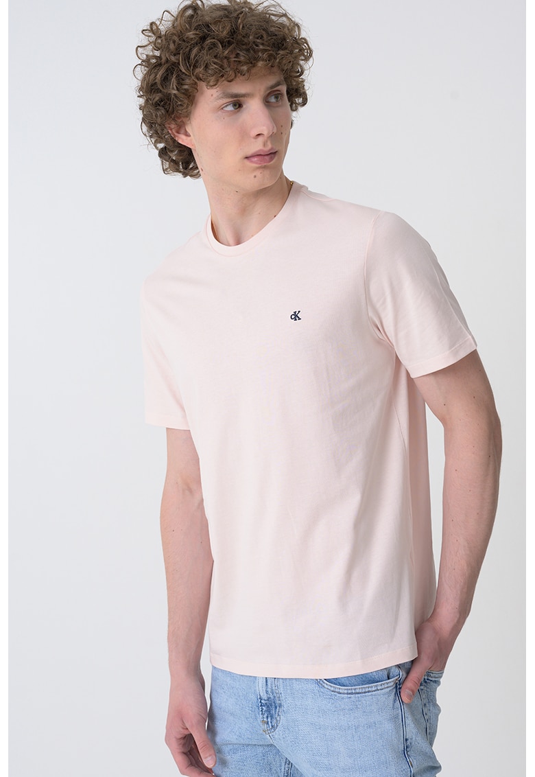 Tricou de bumbac cu logo discret