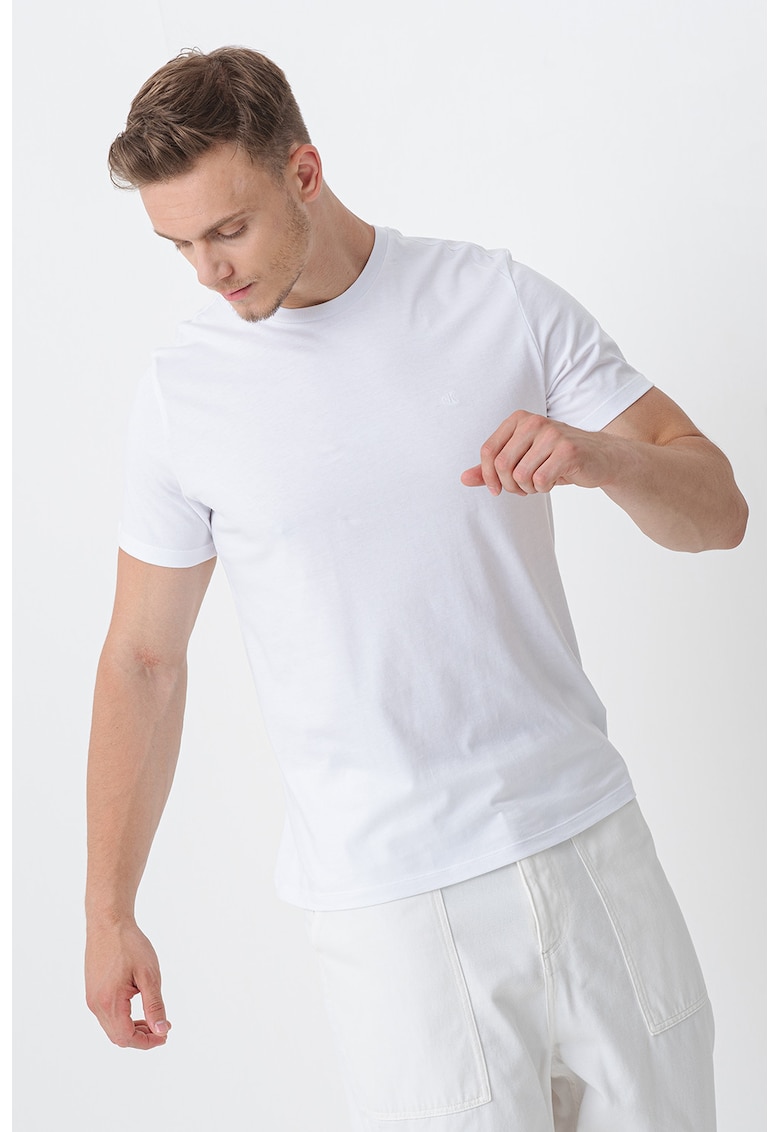 Tricou de bumbac cu logo discret