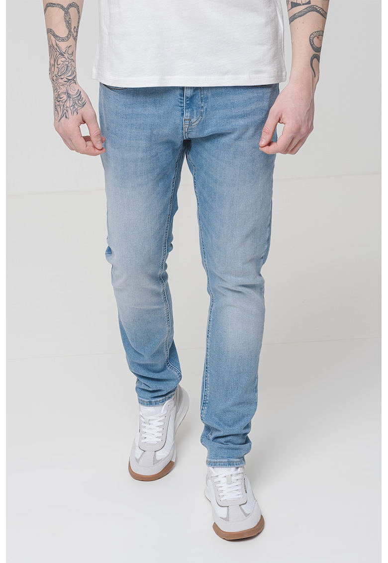 Blugi slim fit - Albastru deschis