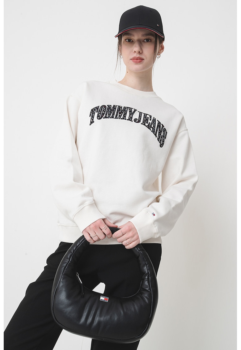 Bluza de trening relaxed-fit cu logo