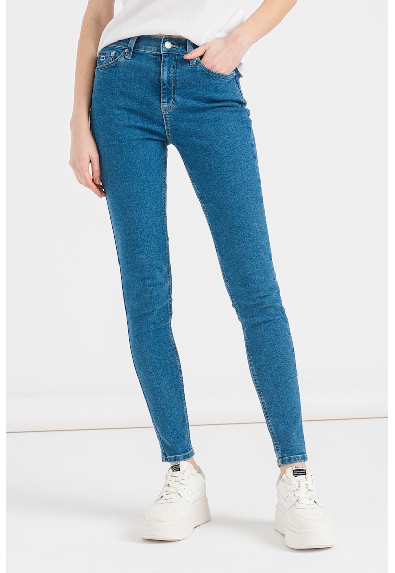 Blugi skinny cu talie medie Nora