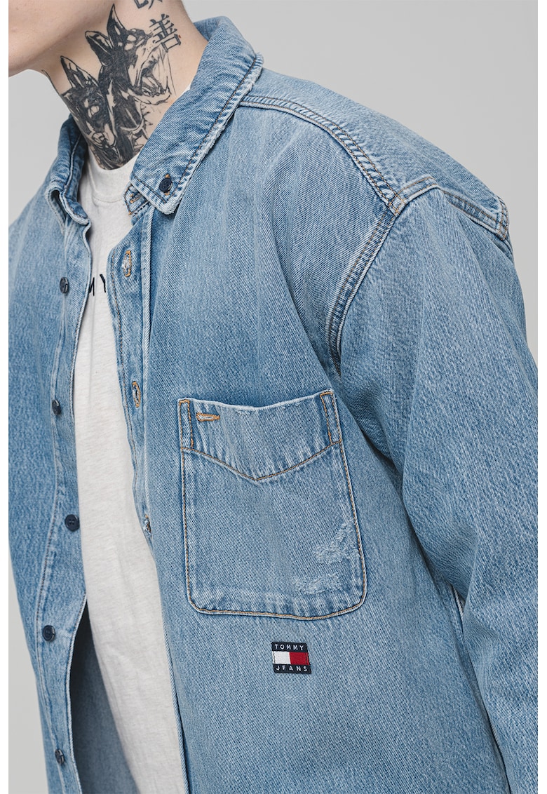 Camasa din amestec de lyocell relaxed fit