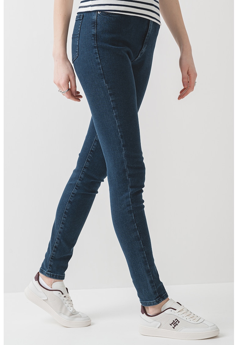 Blugi skinny cu talie medie