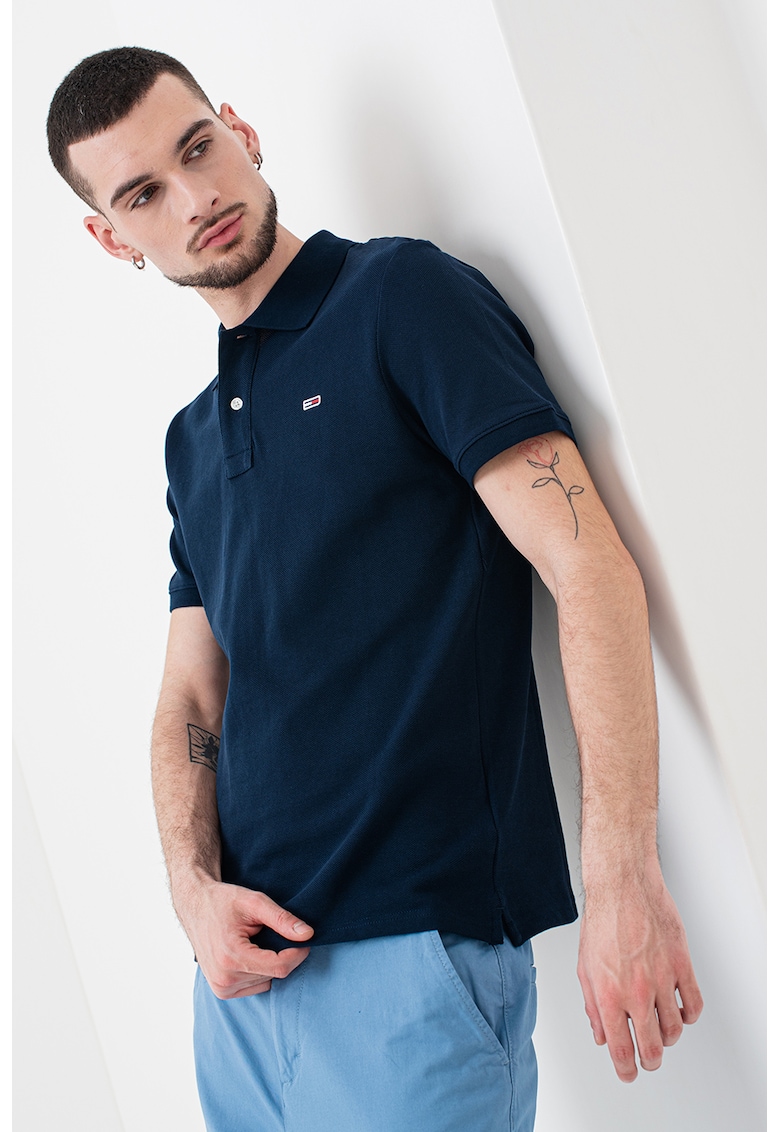 Tricou polo regular fit din bumbac