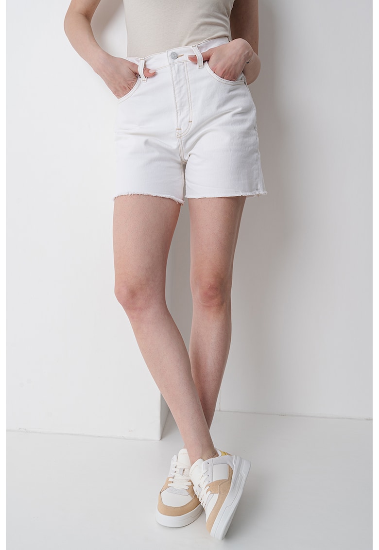 Blugi scurti mom fit