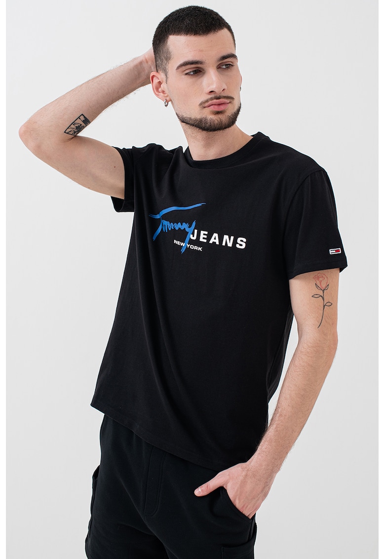 Tricou de bumbac Signature