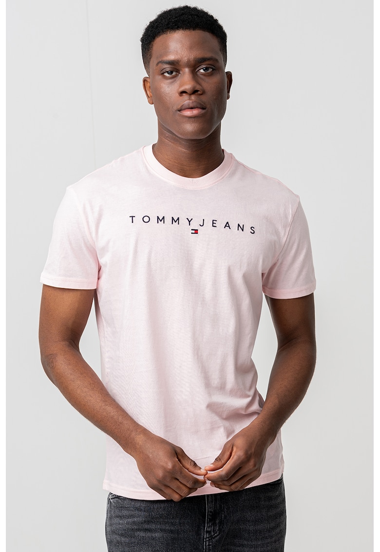 Tricou din bumbac cu logo brodat