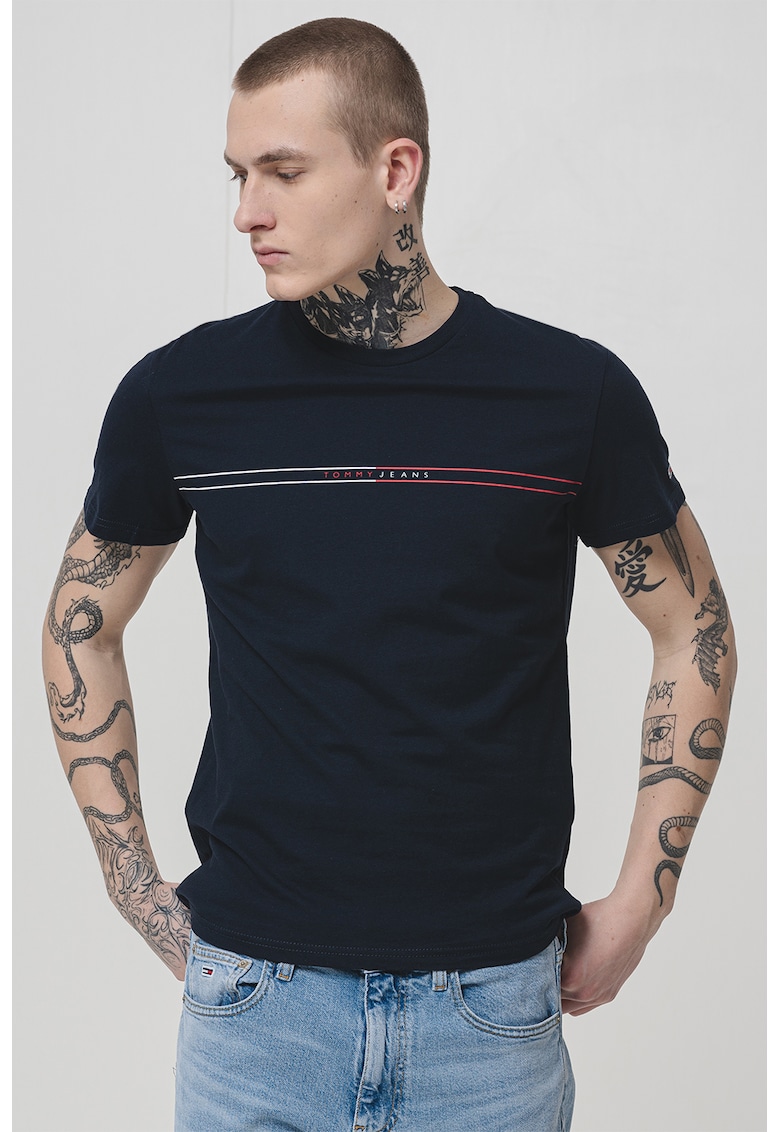 Tricou slim fit din bumbac.
