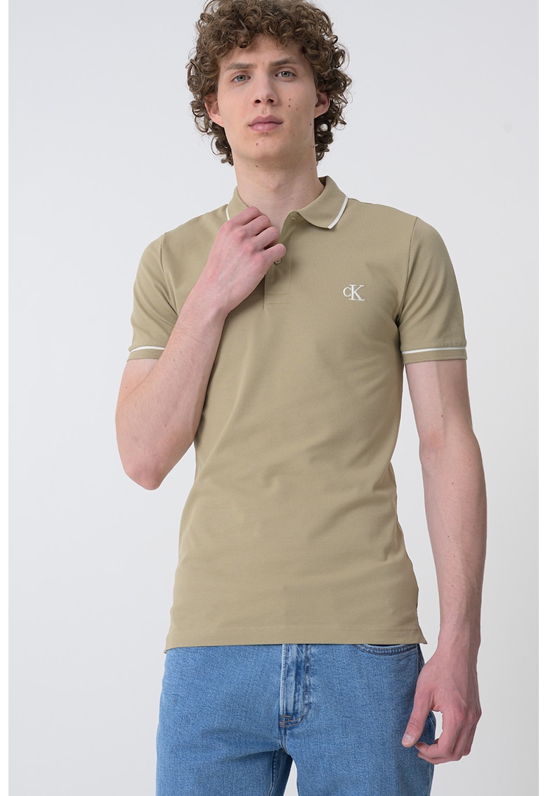 Tricou polo slim fit