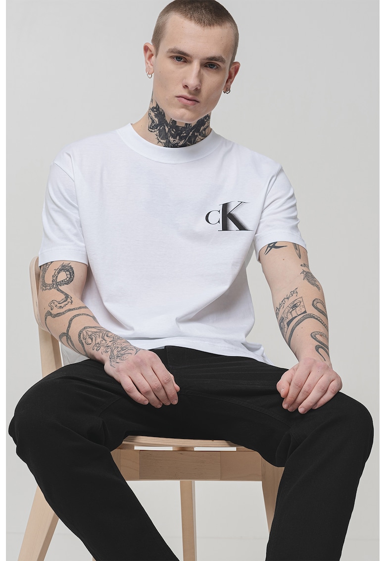 Tricou din bumbac cu logo