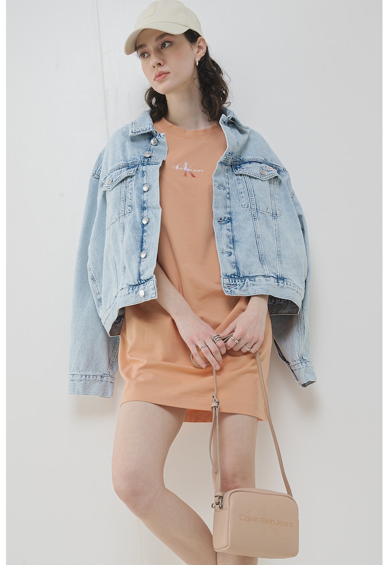 Rochie-tricou din amestec de bumbac