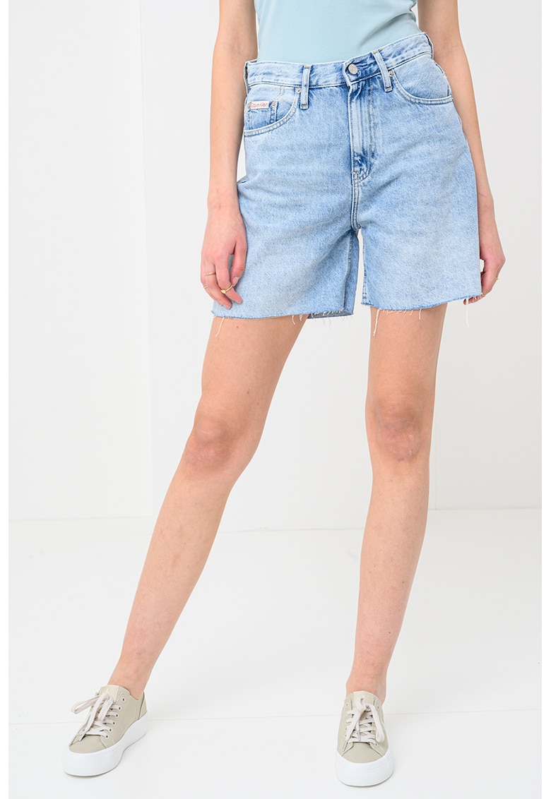 Bermude relaxed fit din denim