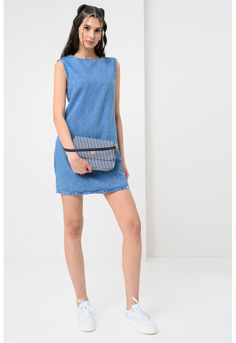 Rochie din denim fara maneci