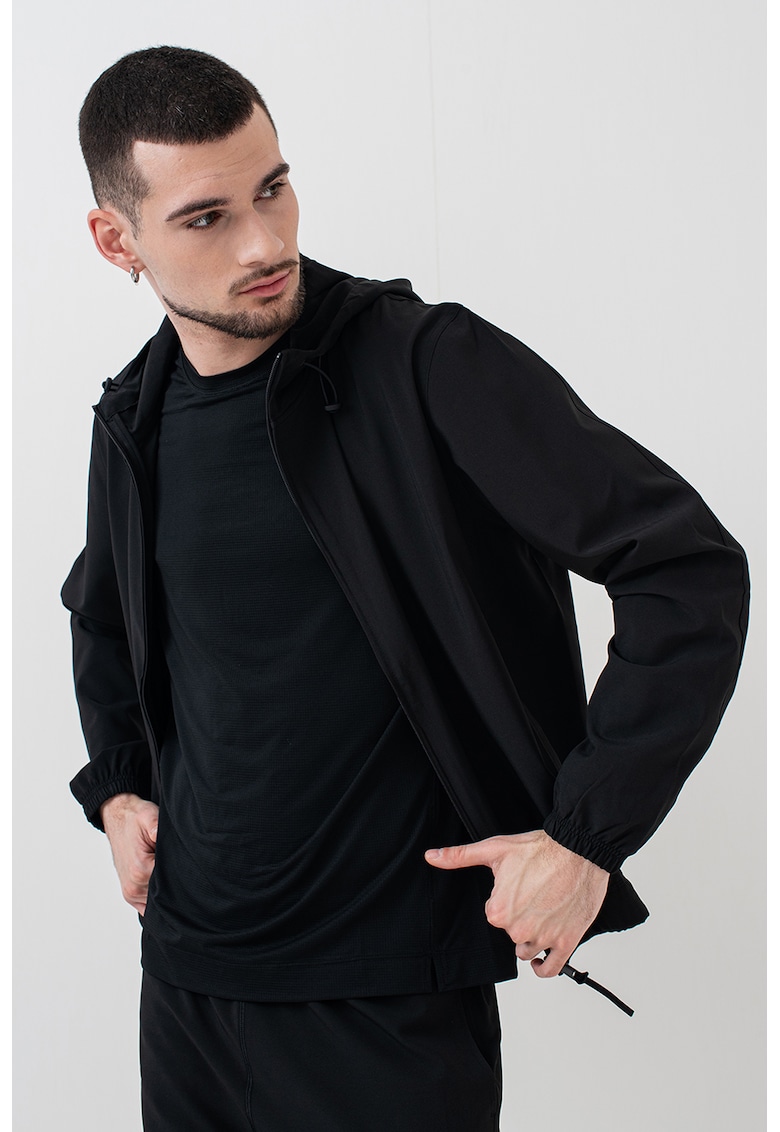 Jacheta cu gluga - pentru antrenament - Negru