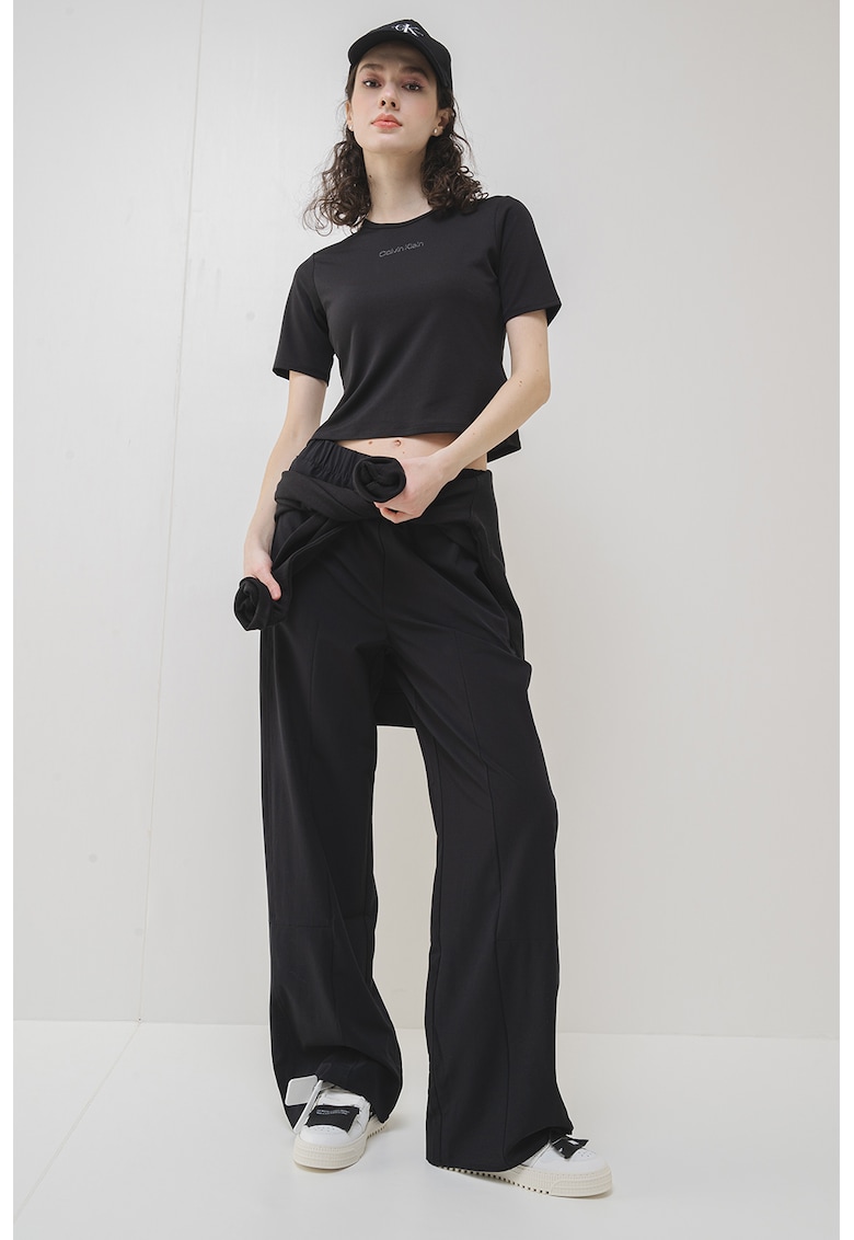 Tricou crop pentru fitness