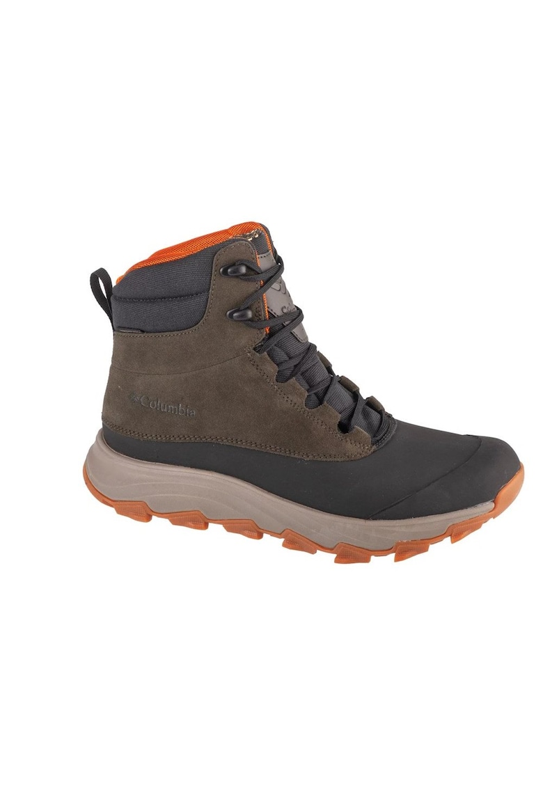 Ghete sport barbati  Piele naturala - Negru/Maro