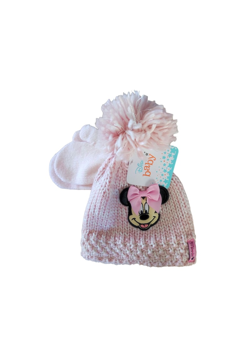 Set Caciula si Manusi roz