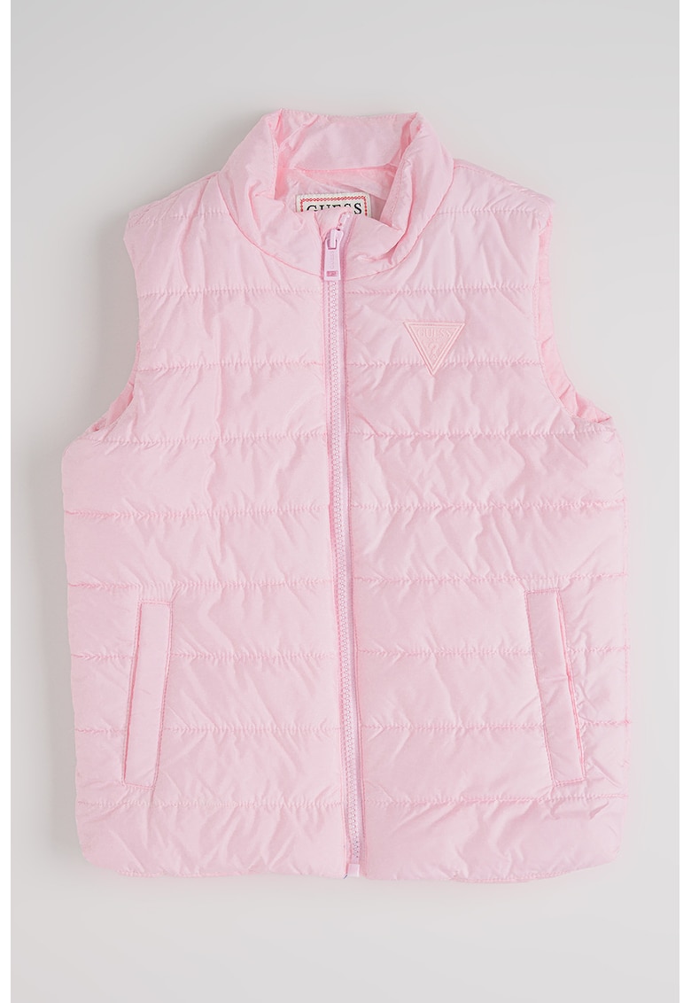 Vesta cu vatelina si fermoar - Roz deschis
