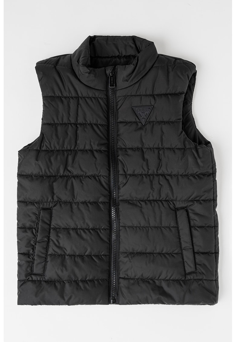 Vesta cu vatelina si fermoar - Negru