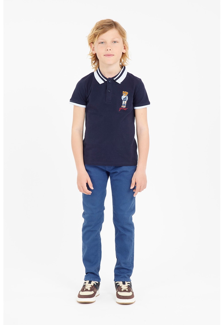 Tricou din bumbac cu guler polo Tricou din bumbac cu guler polo