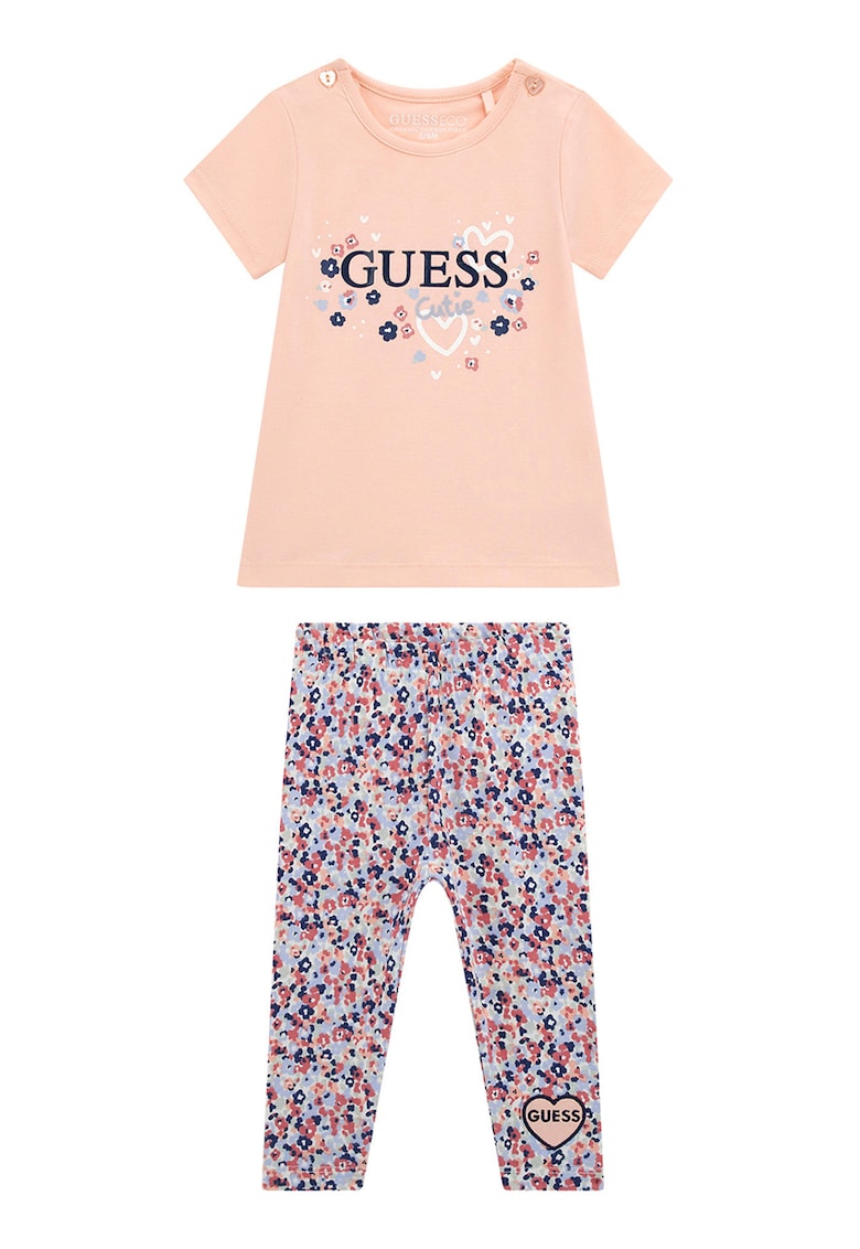 Set de pantaloni si tricou din amestec de bumbac - 2 Piese