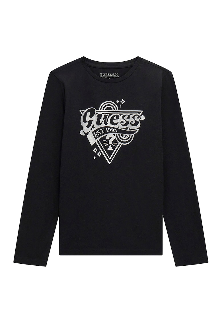 Bluza regular fit din amestec de bumbac cu model logo