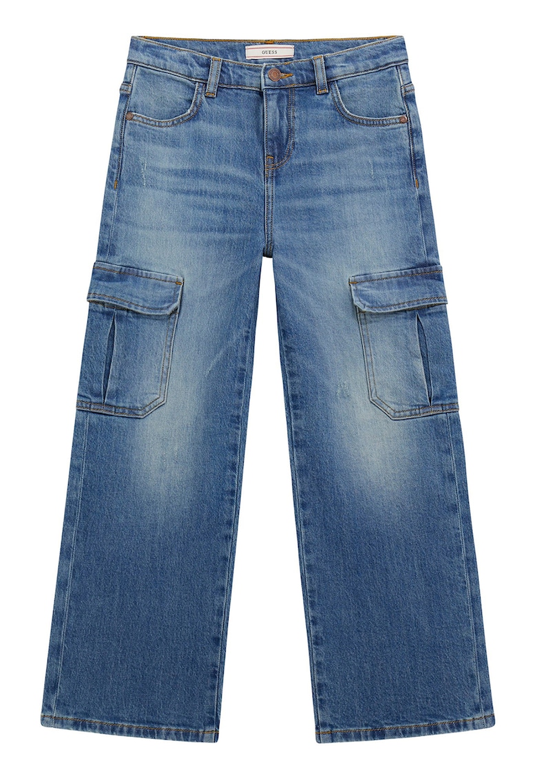 Blugi cargo cu croiala dreapta