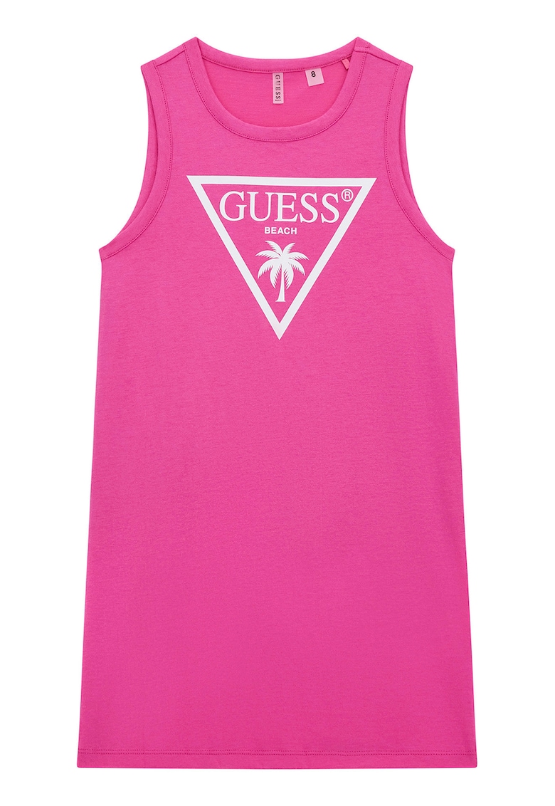 Rochie cu imprimeu logo - Roz